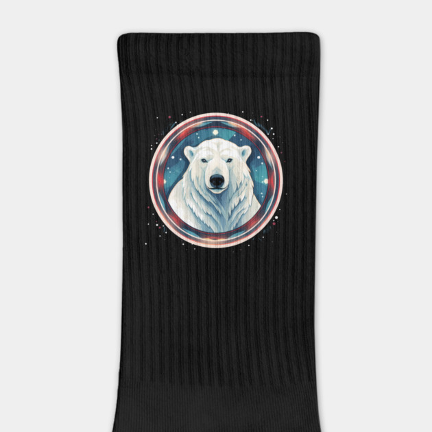 Polar Bear in Ornament, Love Bears by logiamerch