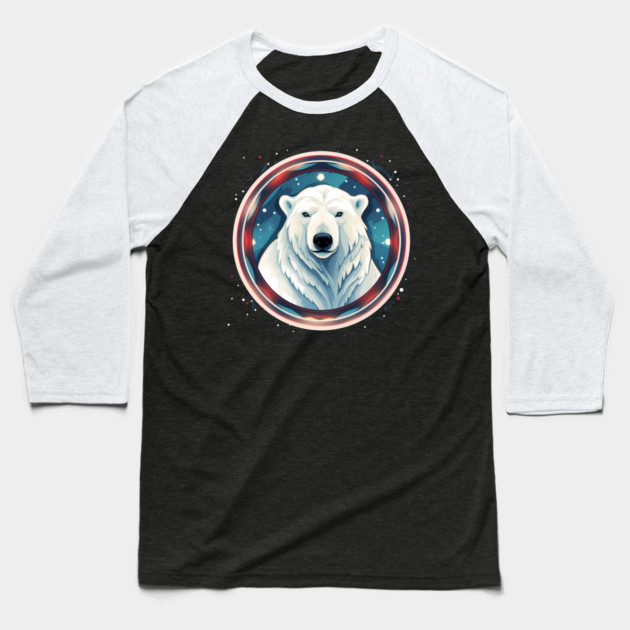 Polar Bear in Ornament, Love Bears Baseball T-Shirt by logiamerch
