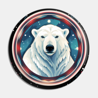 Polar Bear in Ornament, Love Bears Pin