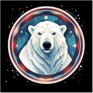 Polar Bear in Ornament, Love Bears Posters and Art