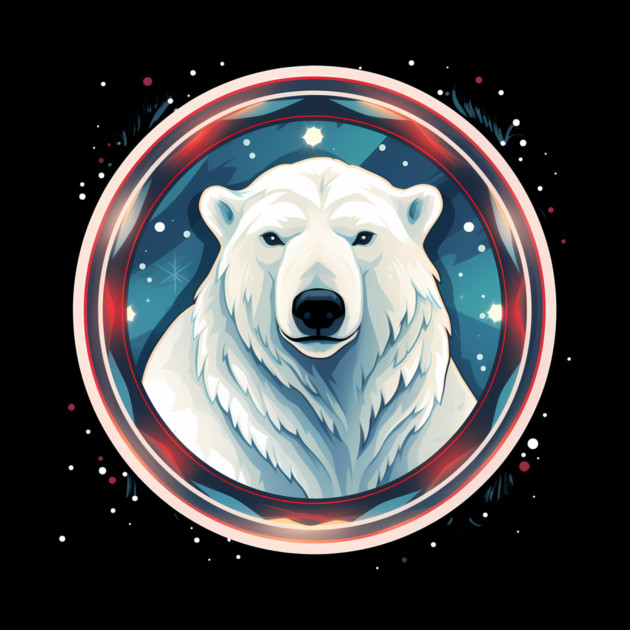 Polar Bear in Ornament, Love Bears by logiamerch