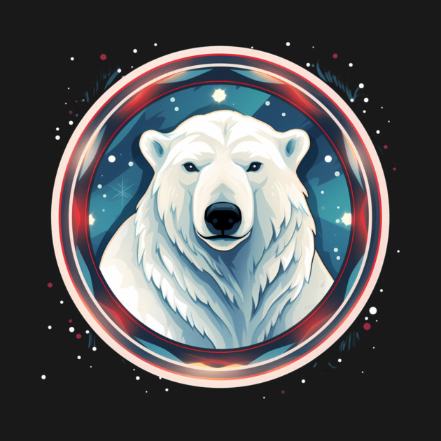 Polar Bear in Ornament, Love Bears by logiamerch