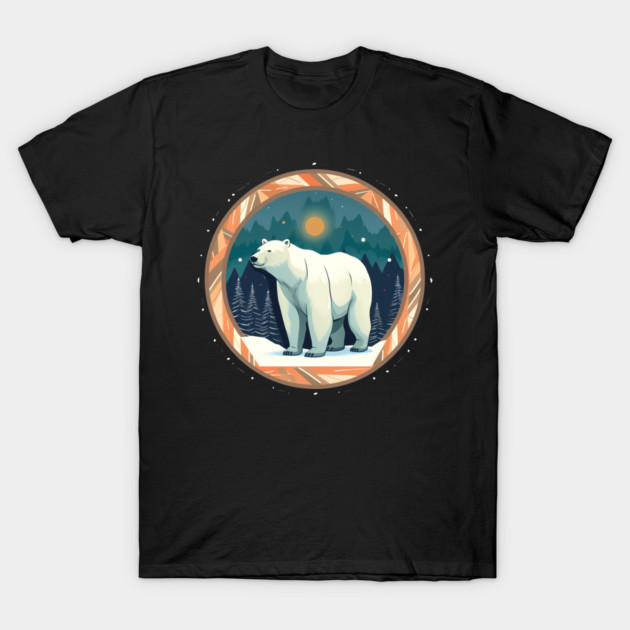 Polar Bear in Ornament, Love Bears T-Shirt by logiamerch