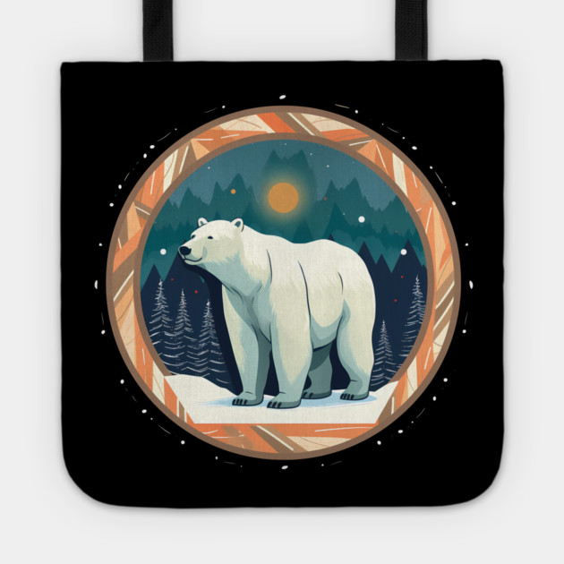 Polar Bear in Ornament, Love Bears Tote by logiamerch