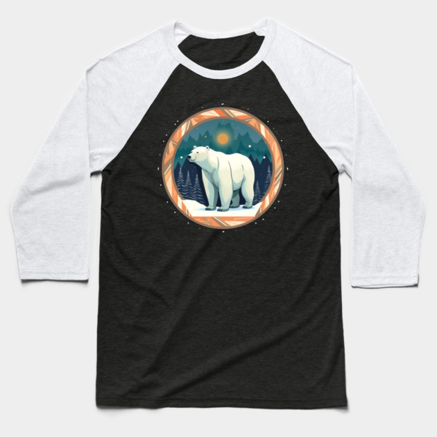 Polar Bear in Ornament, Love Bears Baseball T-Shirt by logiamerch