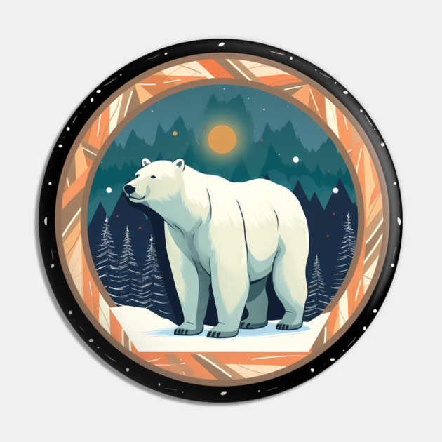 Polar Bear in Ornament, Love Bears Pin by logiamerch