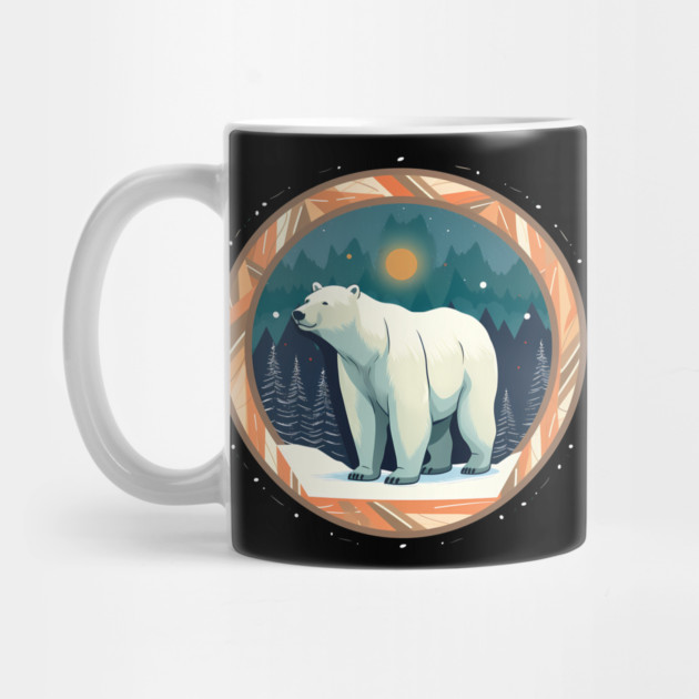 Polar Bear in Ornament, Love Bears by logiamerch