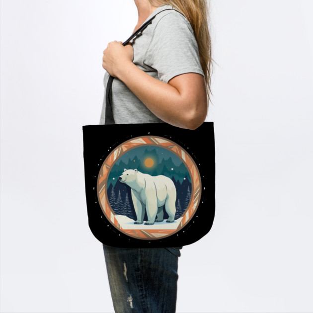 Polar Bear in Ornament, Love Bears by logiamerch