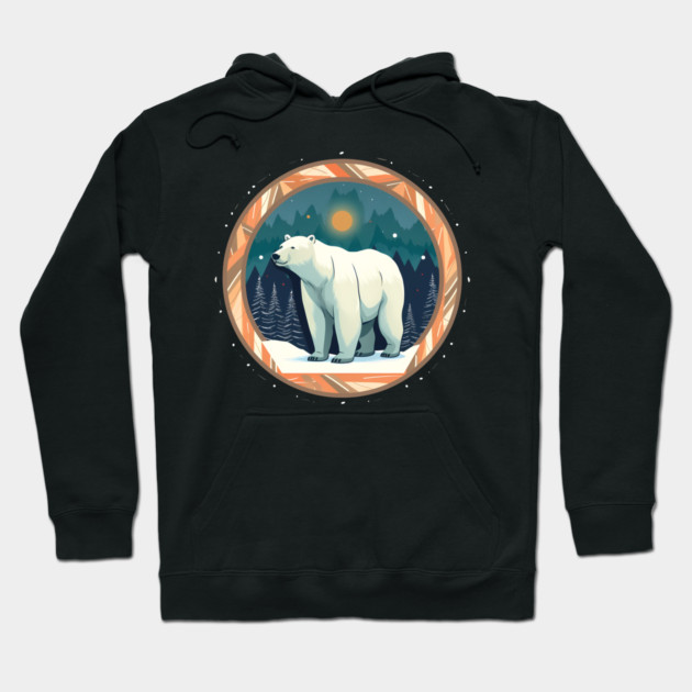 Polar Bear in Ornament, Love Bears Hoodie by logiamerch