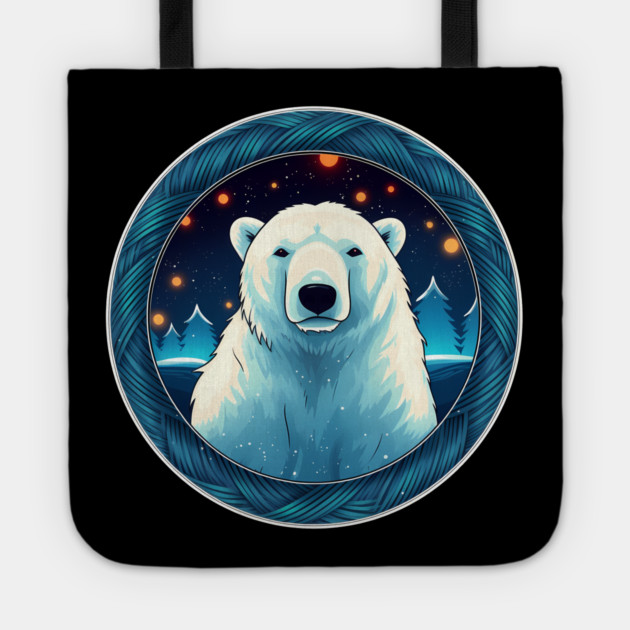 Polar Bear in Ornament, Love Bears Tote by logiamerch