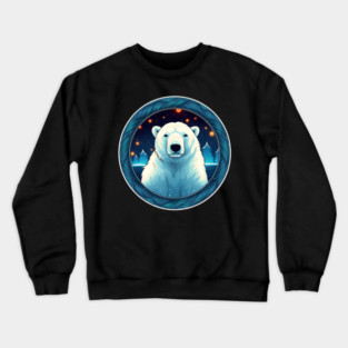 Polar Bear in Ornament, Love Bears Crewneck Sweatshirt
