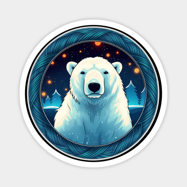 Polar Bear in Ornament, Love Bears Magnet by logiamerch