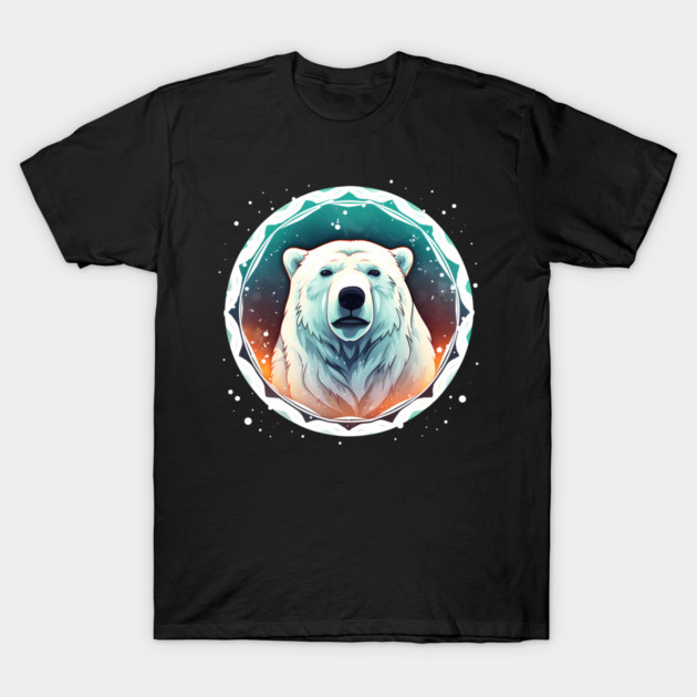 Polar Bear in Ornament, Love Bears T-Shirt by logiamerch