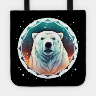 Polar Bear in Ornament, Love Bears Tote