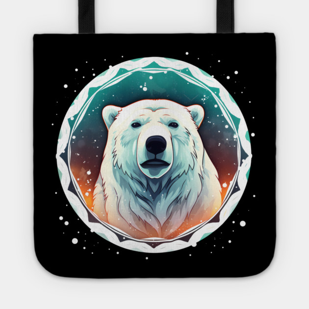 Polar Bear in Ornament, Love Bears Tote by logiamerch