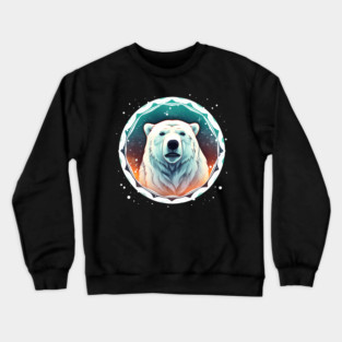 Polar Bear in Ornament, Love Bears Crewneck Sweatshirt