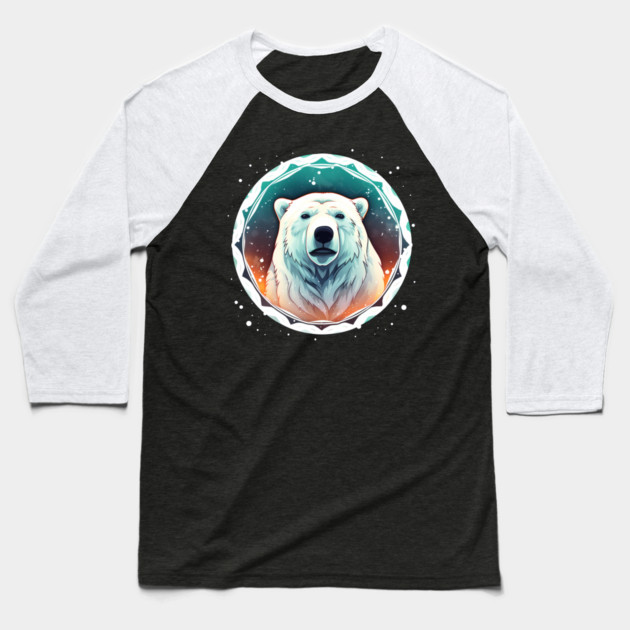 Polar Bear in Ornament, Love Bears Baseball T-Shirt by logiamerch