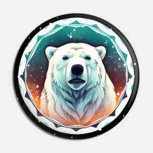 Polar Bear in Ornament, Love Bears Pin