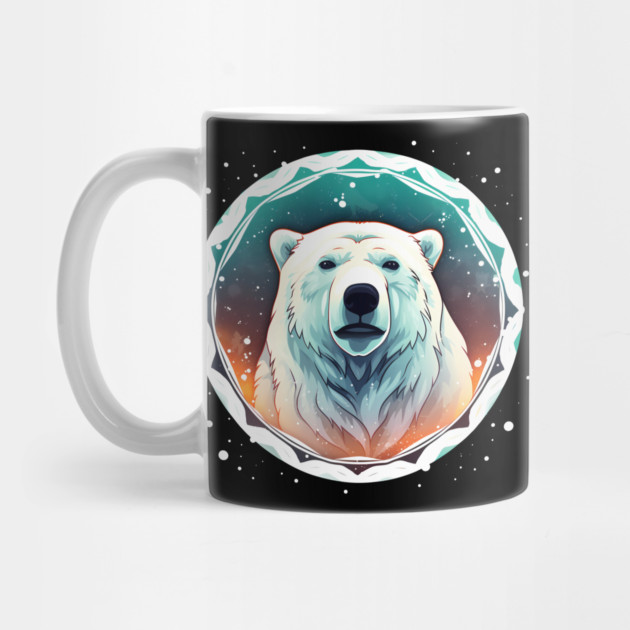 Polar Bear in Ornament, Love Bears by logiamerch
