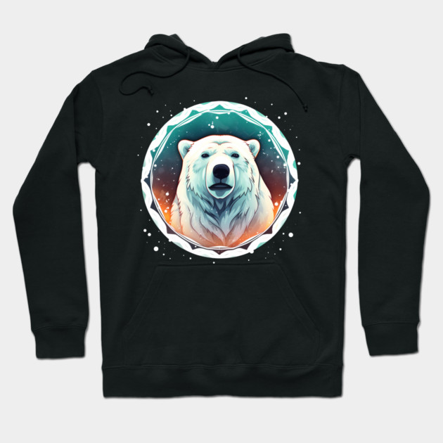 Polar Bear in Ornament, Love Bears Hoodie by logiamerch