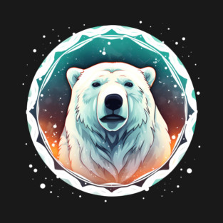Polar Bear in Ornament, Love Bears T-Shirt