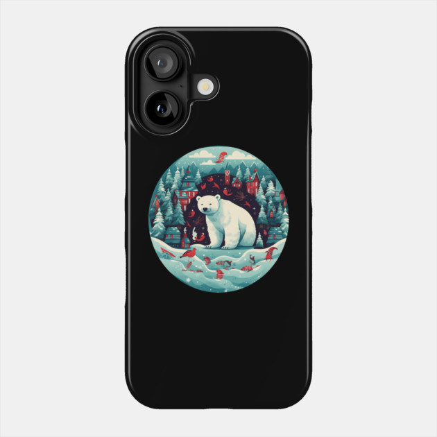 Polar Bear in Ornament, Love Bears Phone Case by logiamerch