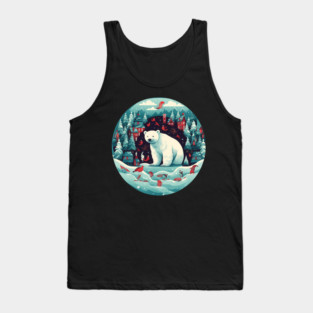Polar Bear in Ornament, Love Bears Tank Top