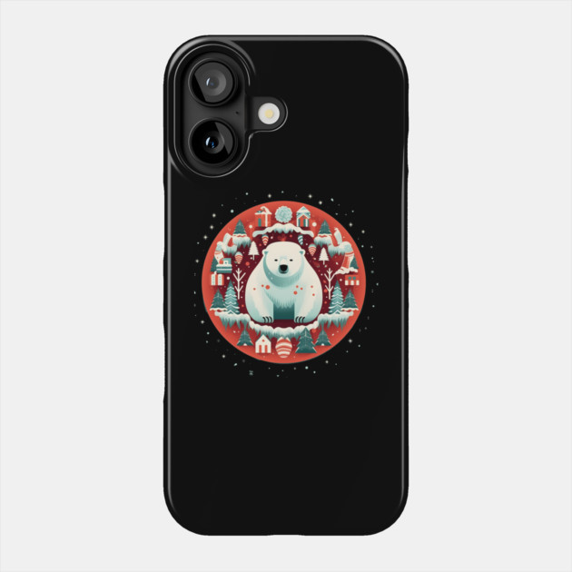 Polar Bear in Ornament, Love Bears Phone Case by logiamerch