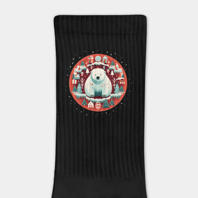 Polar Bear in Ornament, Love Bears by logiamerch