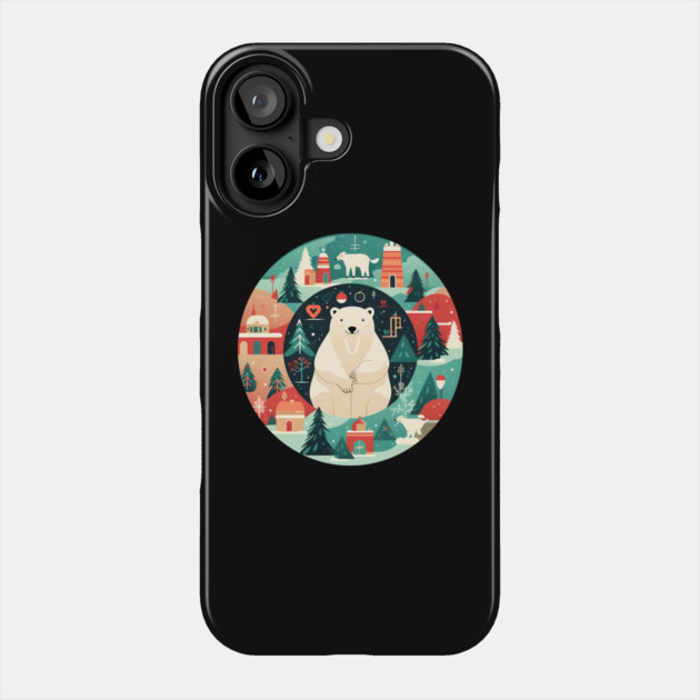 Polar Bear in Ornament, Love Bears Phone Case by logiamerch