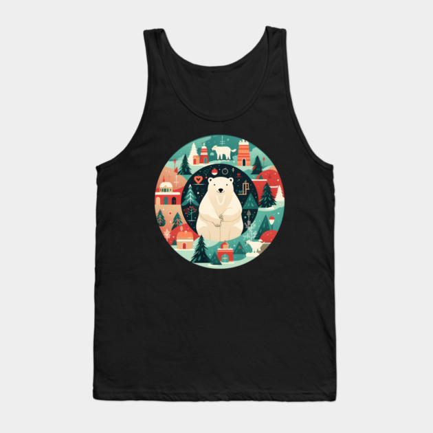 Polar Bear in Ornament, Love Bears Tank Top by logiamerch