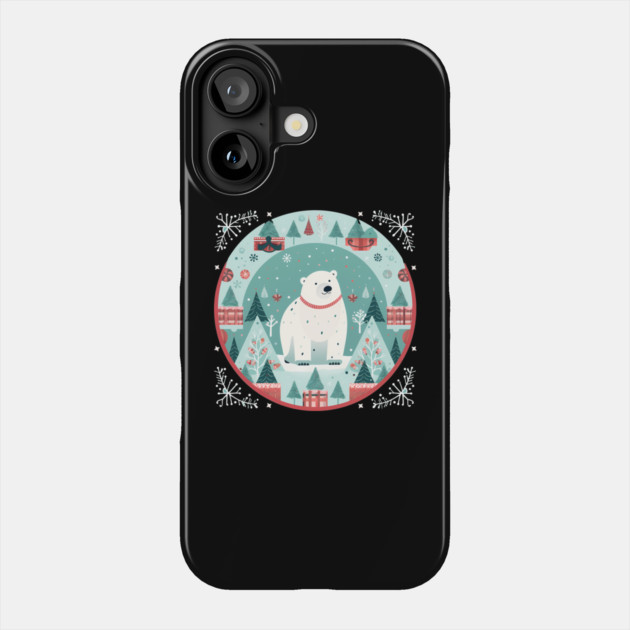 Polar Bear in Ornament, Love Bears Phone Case by logiamerch