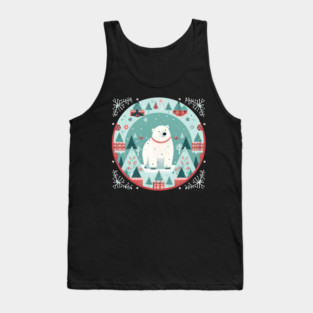Polar Bear in Ornament, Love Bears Tank Top