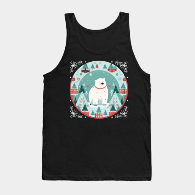 Polar Bear in Ornament, Love Bears Tank Top by logiamerch