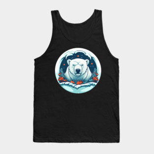 Polar Bear in Ornament, Love Bears Tank Top