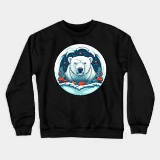 Polar Bear in Ornament, Love Bears Crewneck Sweatshirt