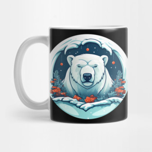Polar Bear in Ornament, Love Bears Mug