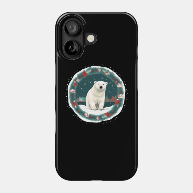 Polar Bear in Ornament, Love Bears Phone Case by logiamerch