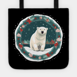 Polar Bear in Ornament, Love Bears Tote