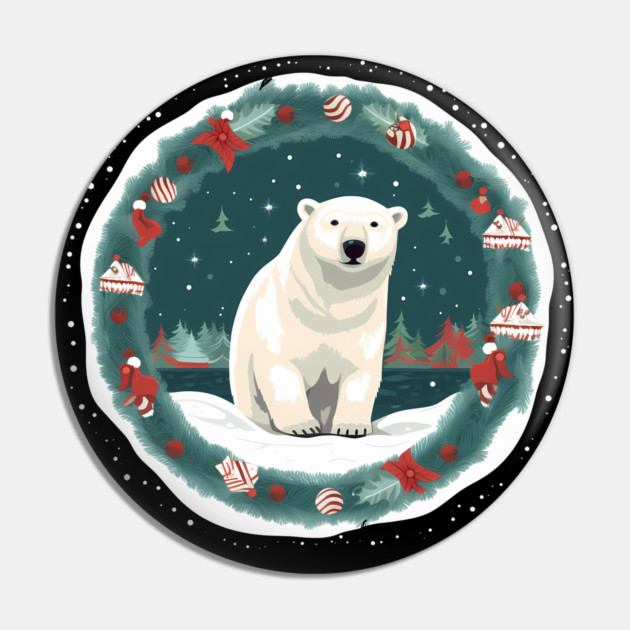 Polar Bear in Ornament, Love Bears Pin by logiamerch