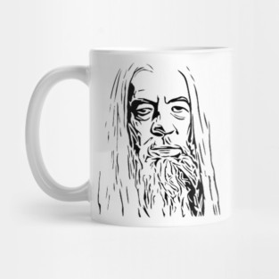 Gandalf Stencil Artwork Mug