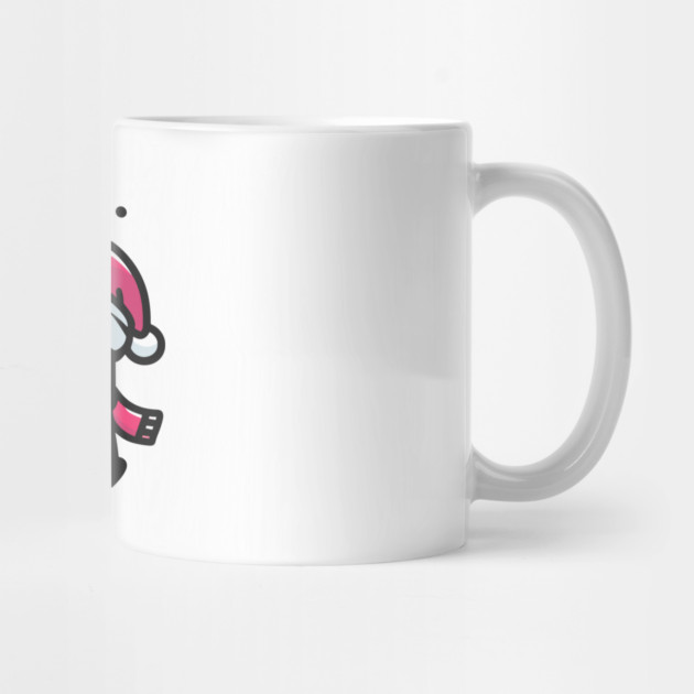 Adorable Cute Penguin Santa Hat Winter Snowball Fight by Frank Ring