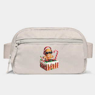 Funny Gingerbread DJ Booth Christmas Holiday Candy Cane Bag