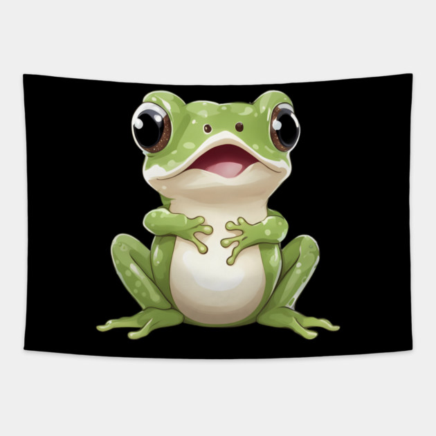 Frog Drawing Tapestry by animegirlnft