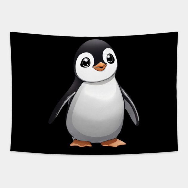 Anime Penguin Tapestry by animegirlnft