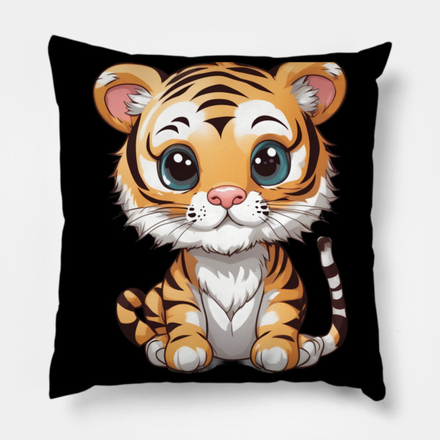 Tiger Cub Pillow by animegirlnft