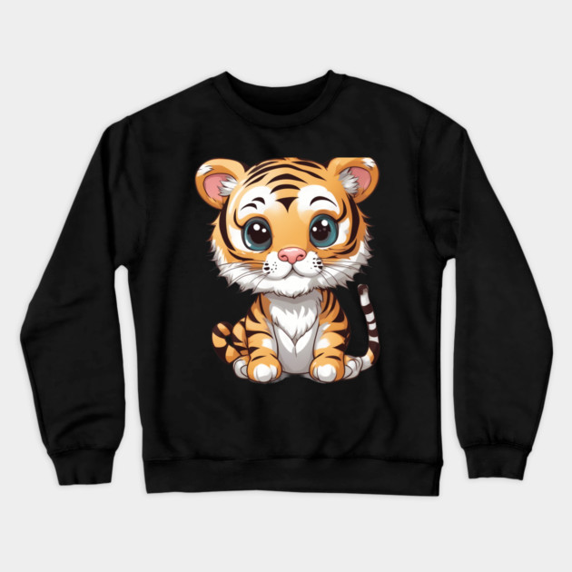 Tiger Cub Crewneck Sweatshirt by animegirlnft