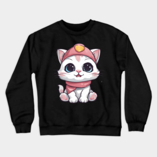 Kawaii Kitten Crewneck Sweatshirt