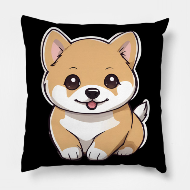 Kawaii Shiba Inu Pillow by animegirlnft