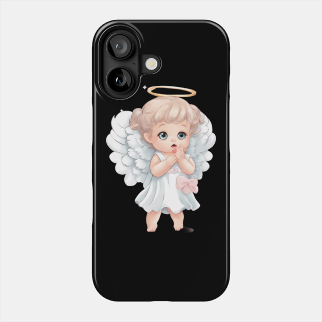Angel Baby Phone Case by animegirlnft
